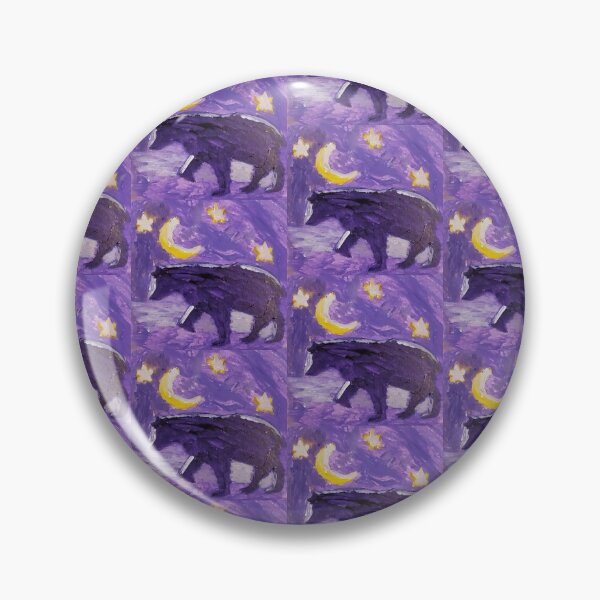 Item preview, Purple Bear acrylic painting by Tabitha Kremesec designed and sold by Tabitha Kremesec.