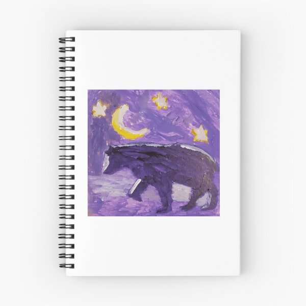 Item preview, Purple Bear acrylic painting by Tabitha Kremesec designed and sold by Tabitha Kremesec.