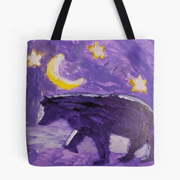 Item preview, Purple Bear acrylic painting by Tabitha Kremesec designed and sold by Tabitha Kremesec.