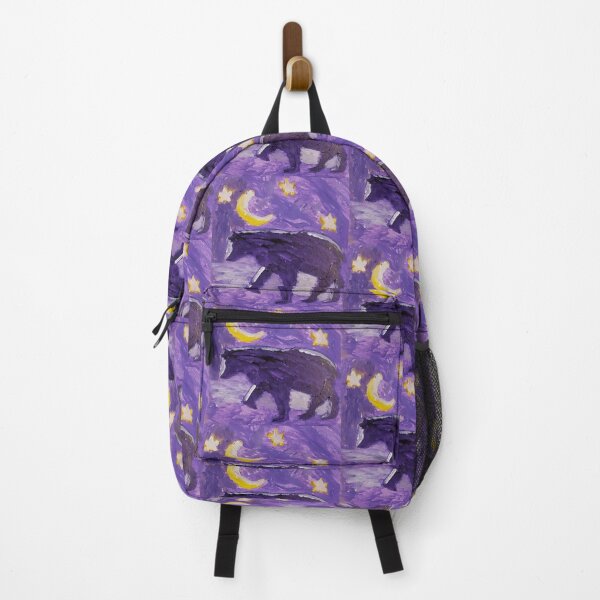 Item preview, Purple Bear acrylic painting by Tabitha Kremesec designed and sold by Tabitha Kremesec.