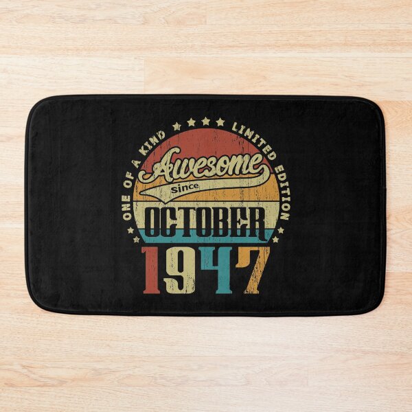 Item preview, Vintage October 1947 One Of A Kind Awesome Since October 1947 73rd Birthday Gift 73 Years Old designed and sold by Takatv.