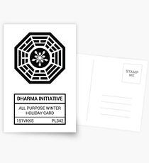 Postales Dharma Initiative All Purpose Winter Holiday Card