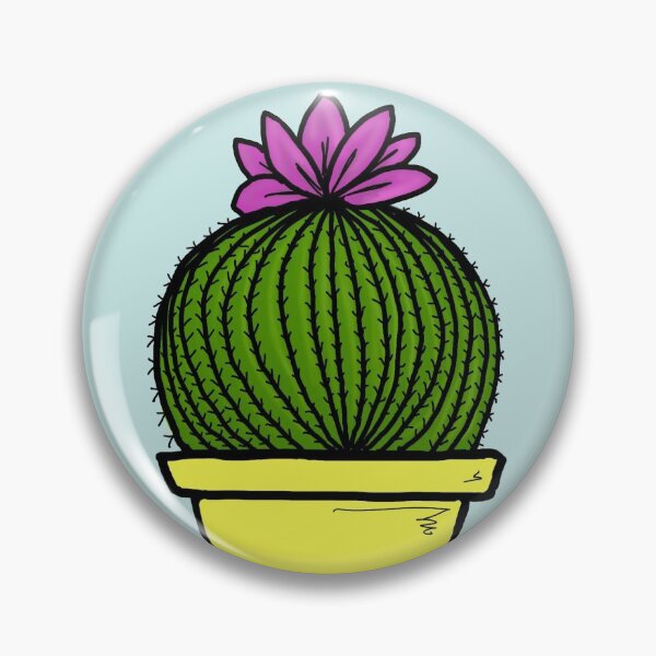 Item preview, little cactus with flower designed and sold by honestBlossom.