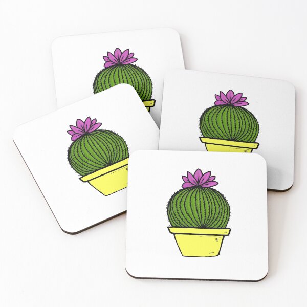 Item preview, little cactus with flower designed and sold by honestBlossom.
