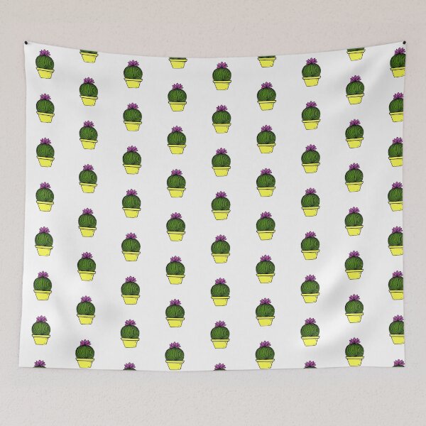 Item preview, little cactus with flower designed and sold by honestBlossom.
