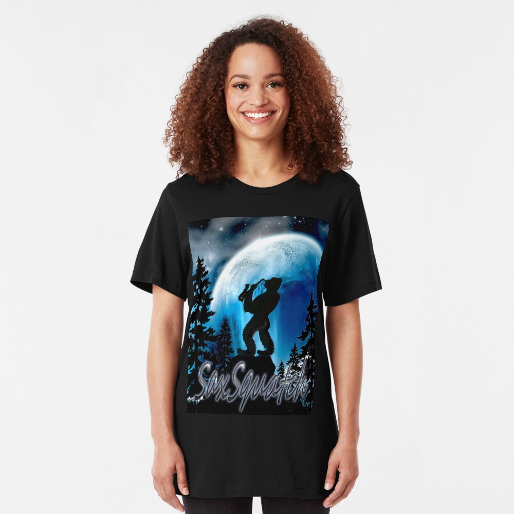 SaxSquatch Slim Fit T-Shirt