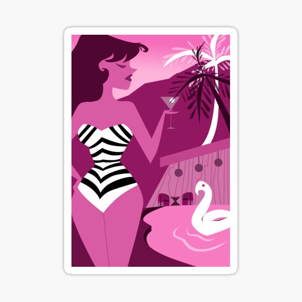Palm Springs Pink Perfection Sticker