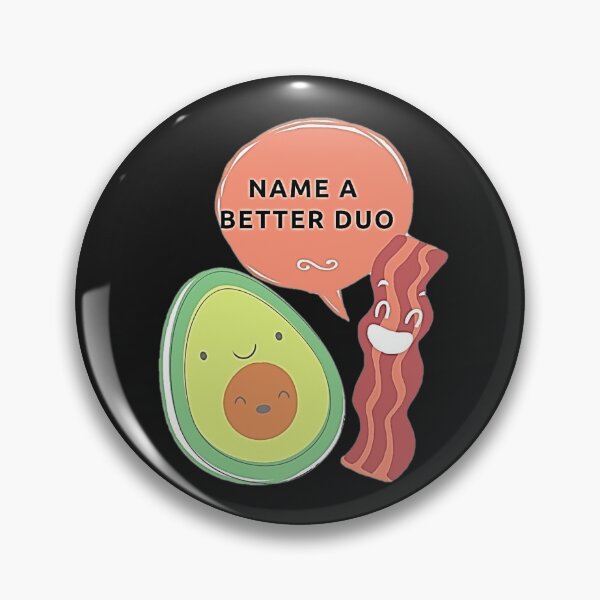 Item preview, Name a Better Duo: Avocado and Bacon designed and sold by CuteFoodPrints.