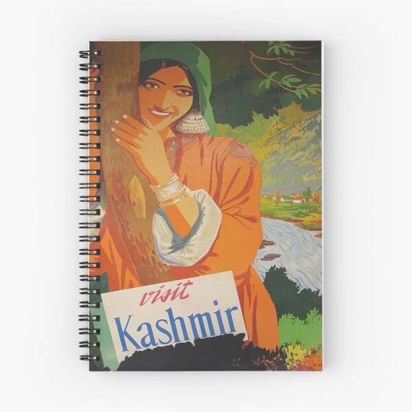 Item preview, Kashmir, India, Pakistan, Vintage Travel Poster designed and sold by vintagevivian.