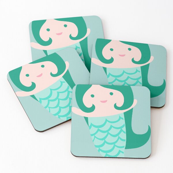 Item preview, Cute Mermaid {Mint Green} designed and sold by Cecilia Mok.