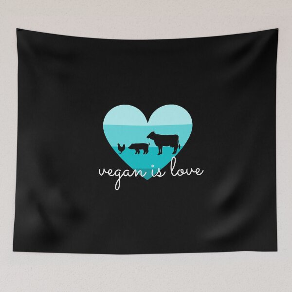 Item preview, Vegan Is Love Heart Vegetarian Environmentalist For The Animals designed and sold by GrlDad.