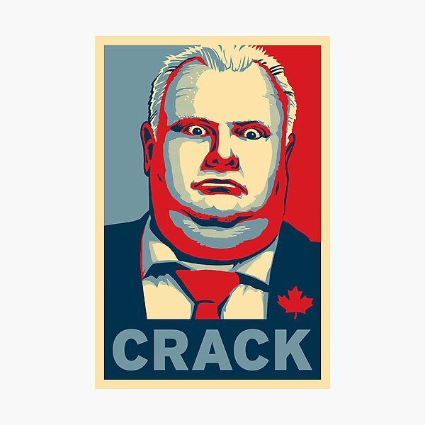 Rob Ford - CRACK Photographic Print