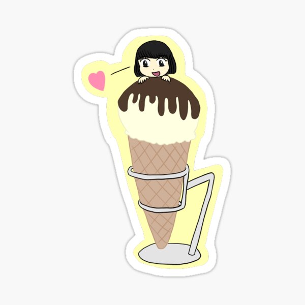 Hyun-ae Jang (Vanilla Ice Cream Scoop) Sticker