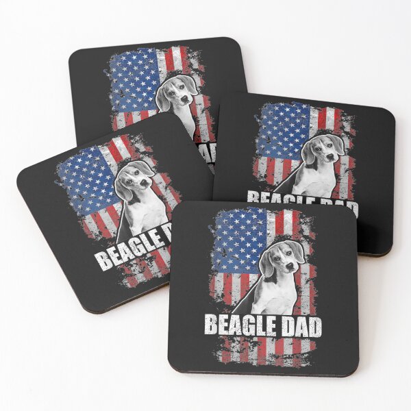 Item preview, BEAGLE Dad Proud American Flag Dog designed and sold by LechaMelikov.