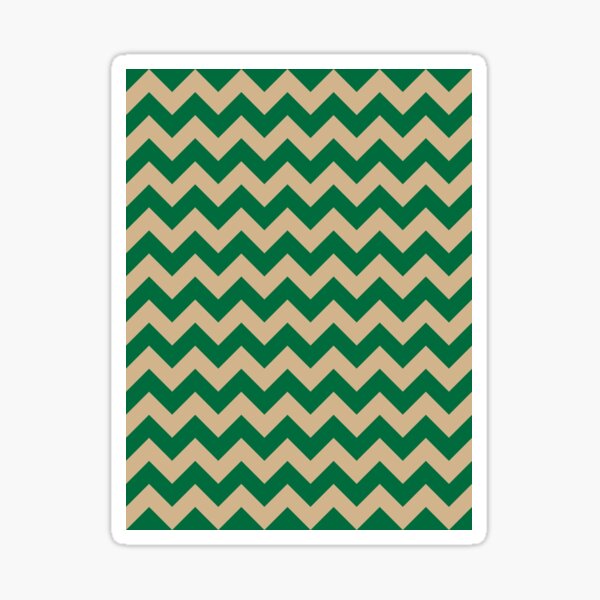 Item preview, Tan Brown and Cadmium Green Horizontal Zigzags designed and sold by ColorsPatterns.