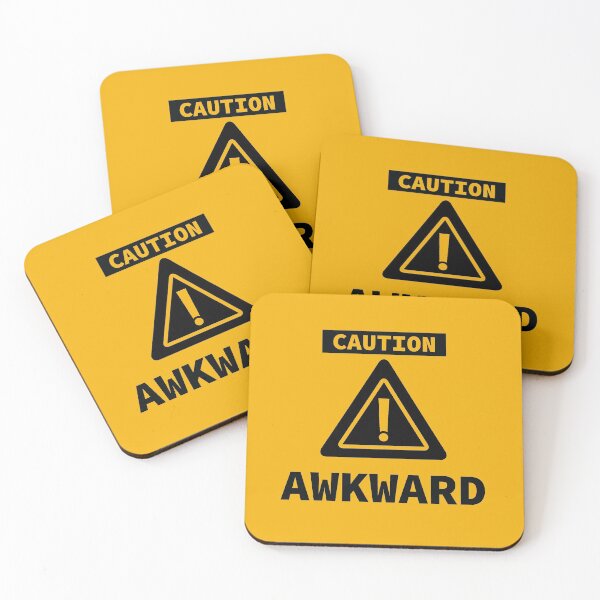 Item preview, Awkward People Warning Sign designed and sold by Creatively Torn.