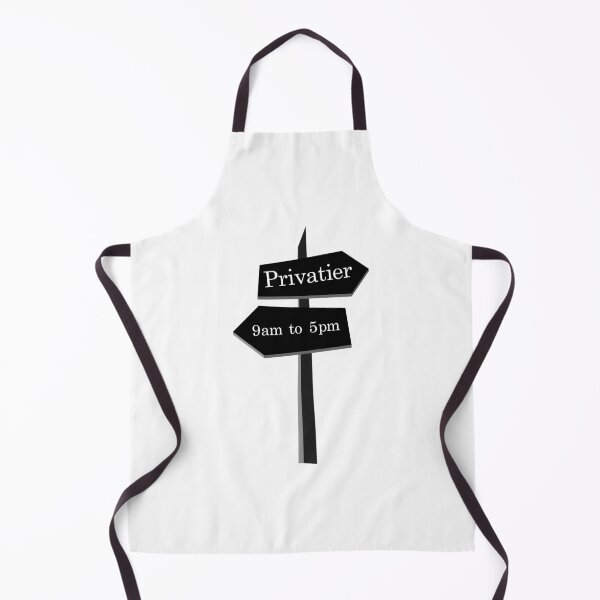 Item preview, 9am to 5pm or Privatier sign black designed and sold by OVMEngemann.