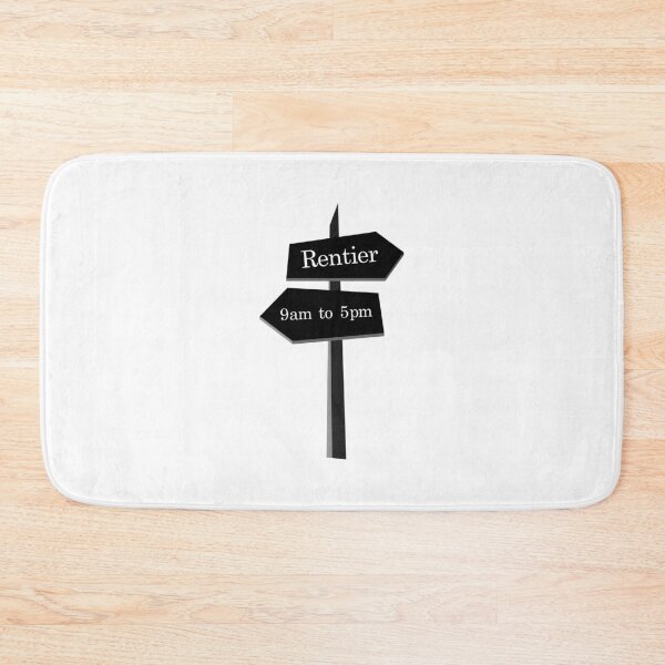 Item preview, 9am to 5pm or Rentier sign black designed and sold by OVMEngemann.