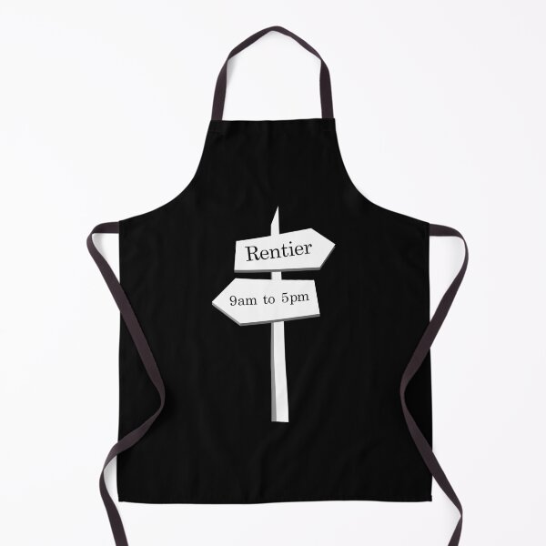 Item preview, 9am to 5pm or Rentier sign white designed and sold by OVMEngemann.