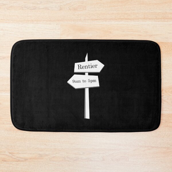 Item preview, 9am to 5pm or Rentier sign white designed and sold by OVMEngemann.