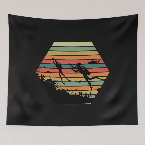 Item preview, Scuba diving retro vintage gift designed and sold by eiwo87.