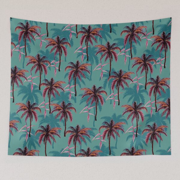Item preview, Palm trees and heliconias designed and sold by varelagraphics.