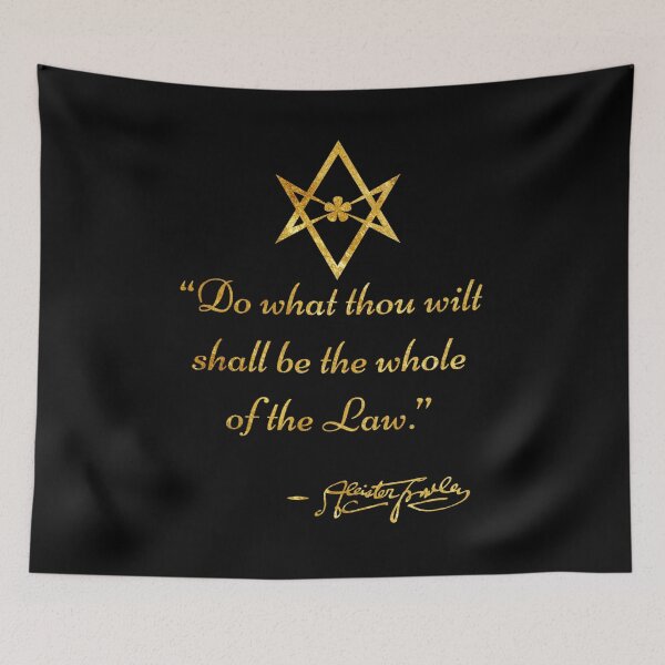 Item preview, Aleister Crowley (Quote - Gold) designed and sold by DotorEaon.