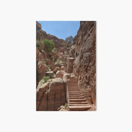 Ancient Staircase, Petra, Jordan Art Board Print