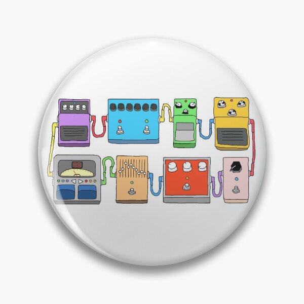 Item preview, GUITAR PEDALS Recording Studio Engineer Guitarist Gear Foot Effect Pedals Music Illustration Mug Sticker T-Shirt Etc... designed and sold by blueversion.