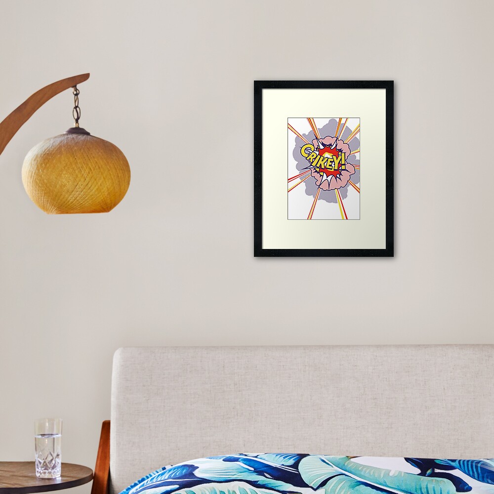 Crikey Roy! Framed Art Print