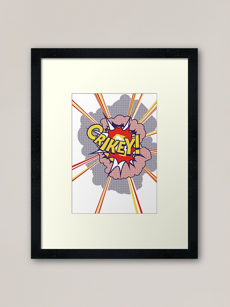 Alternate view of Crikey Roy! Framed Art Print