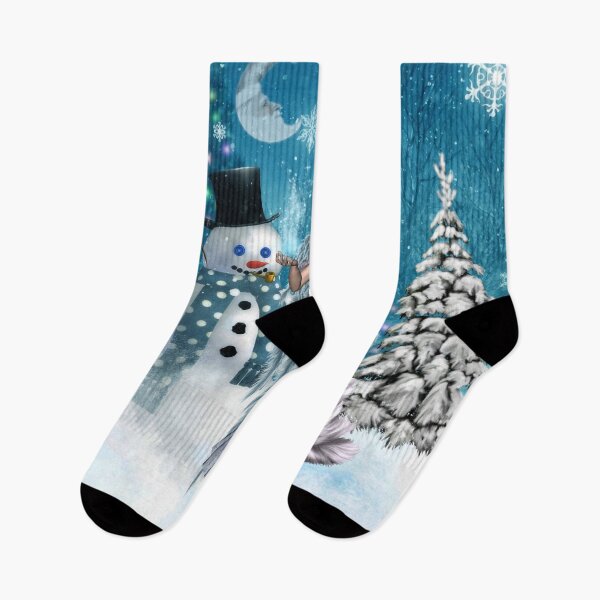 Item preview, In the winter landscape, the snowman with ice fairy designed and sold by nicky2342.