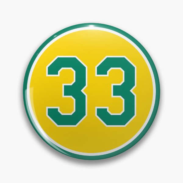 Artikelvorschau, Jose Canseco # 33 Trikotnummer entworfen und verkauft von StickBall.