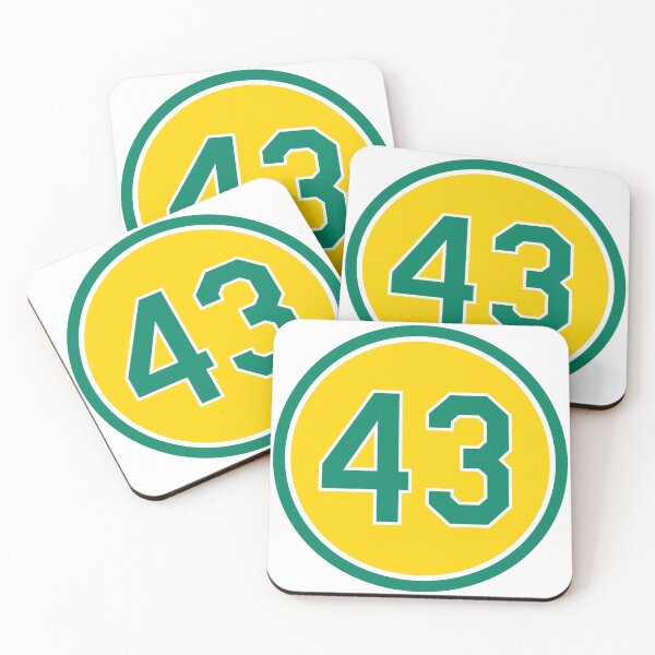 Item preview, Dennis Eckersley #43 Jersey Number designed and sold by StickBall.