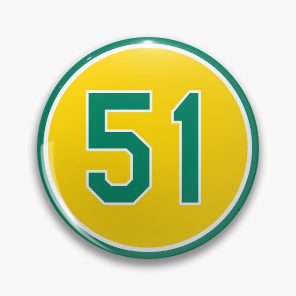 Item preview, Dallas Braden #51 Jersey Number designed and sold by StickBall.