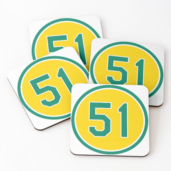 Item preview, Dallas Braden #51 Jersey Number designed and sold by StickBall.