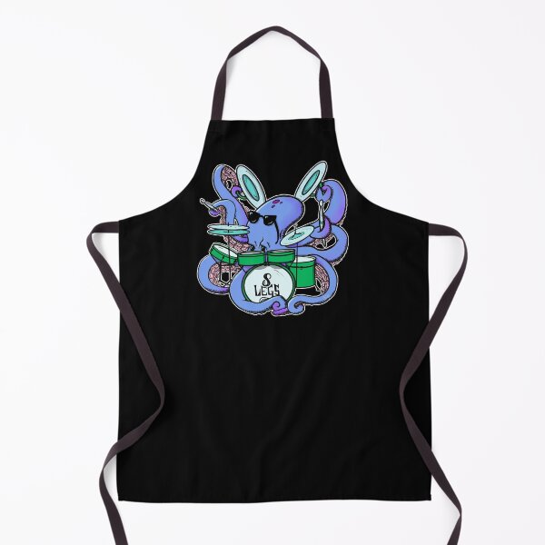 Item preview, Cartoon Octopus Drummer Drumming Purple and green designed and sold by ampheebian.