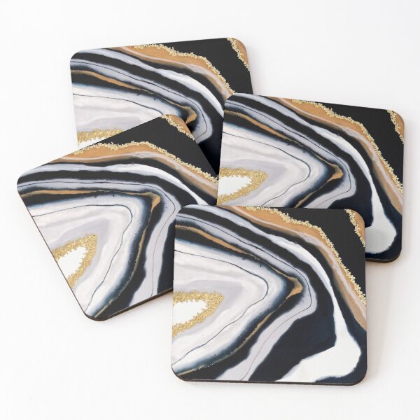 Item preview, Navy Geode Resin Art designed and sold by PaintingbyAgnes.