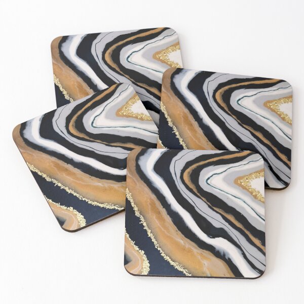 Item preview, Navy Geode Resin Art designed and sold by PaintingbyAgnes.