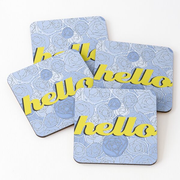 Item preview, Hello - Periwinkle Photocopy with Text designed and sold by Amelia Dean.