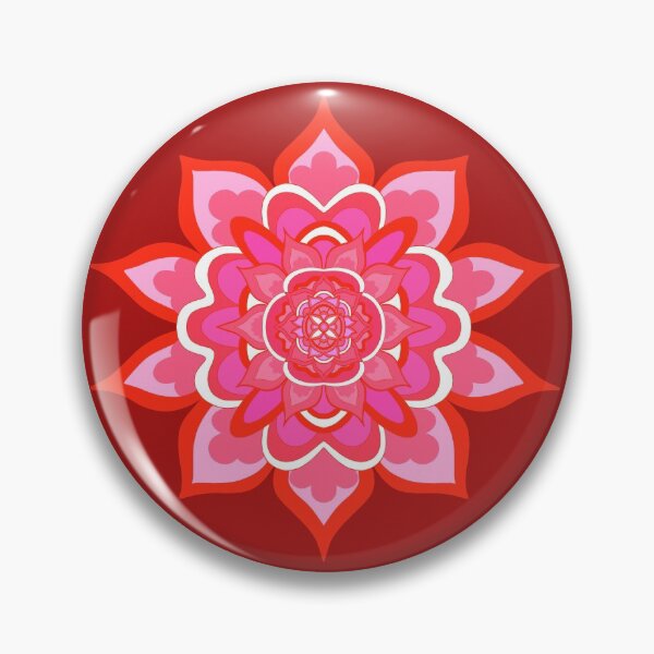 Item preview, Red Floral Mandala designed and sold by Orchyd.