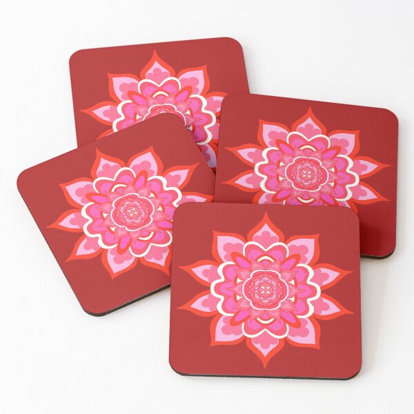 Item preview, Red Floral Mandala designed and sold by Orchyd.