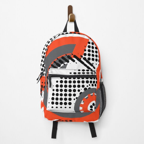 Item preview, Abstract orange and gray halftone pattern designed and sold by urbanbuzzz.