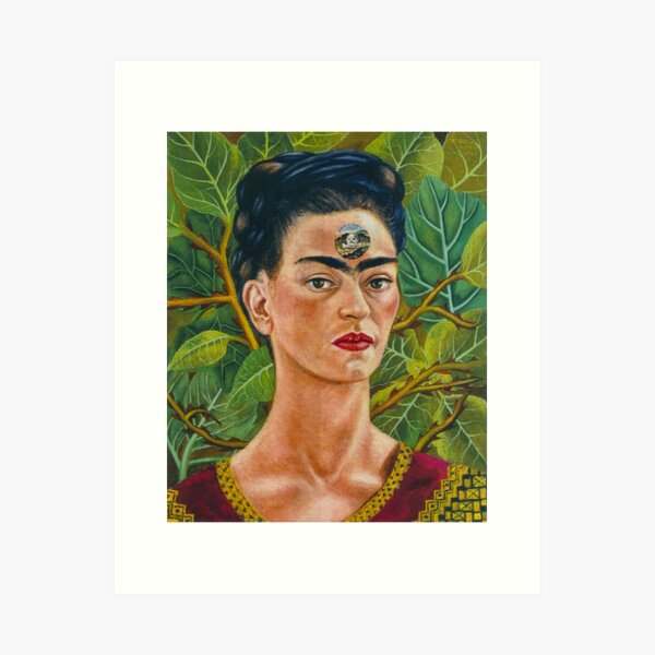 Nachdenken über den Tod von Frida Kahlo Kunstdruck