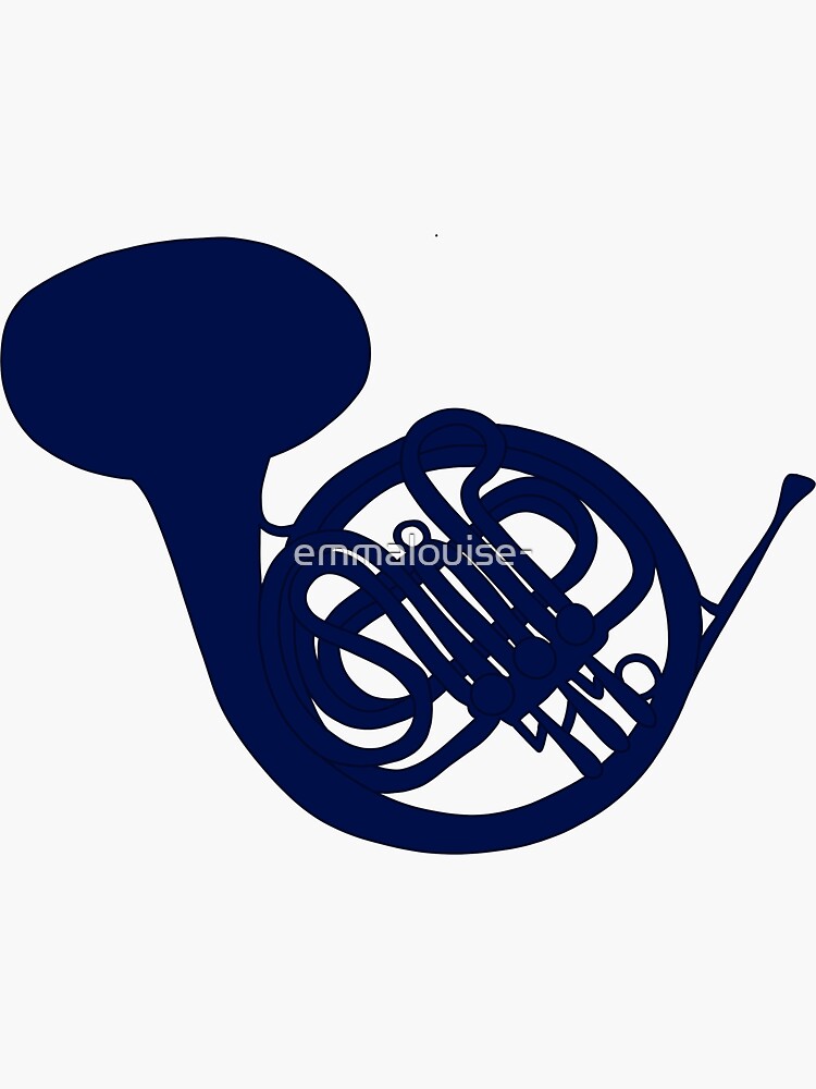 "blue french horn himym" Sticker by emmalouise Redbubble