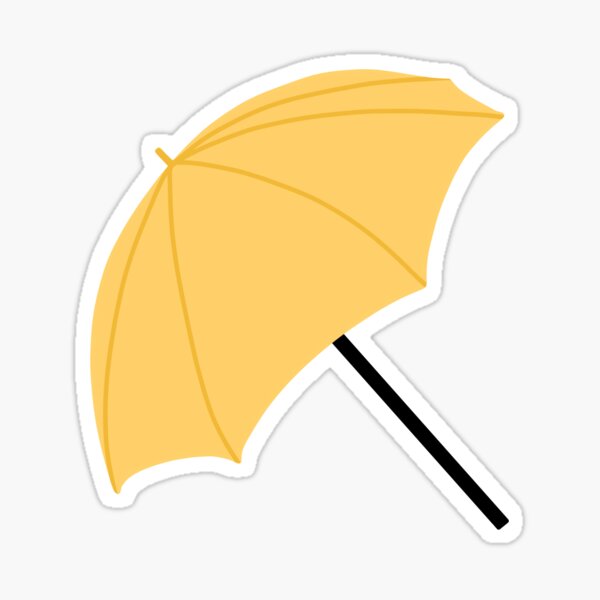 yellow umbrella - himym Sticker