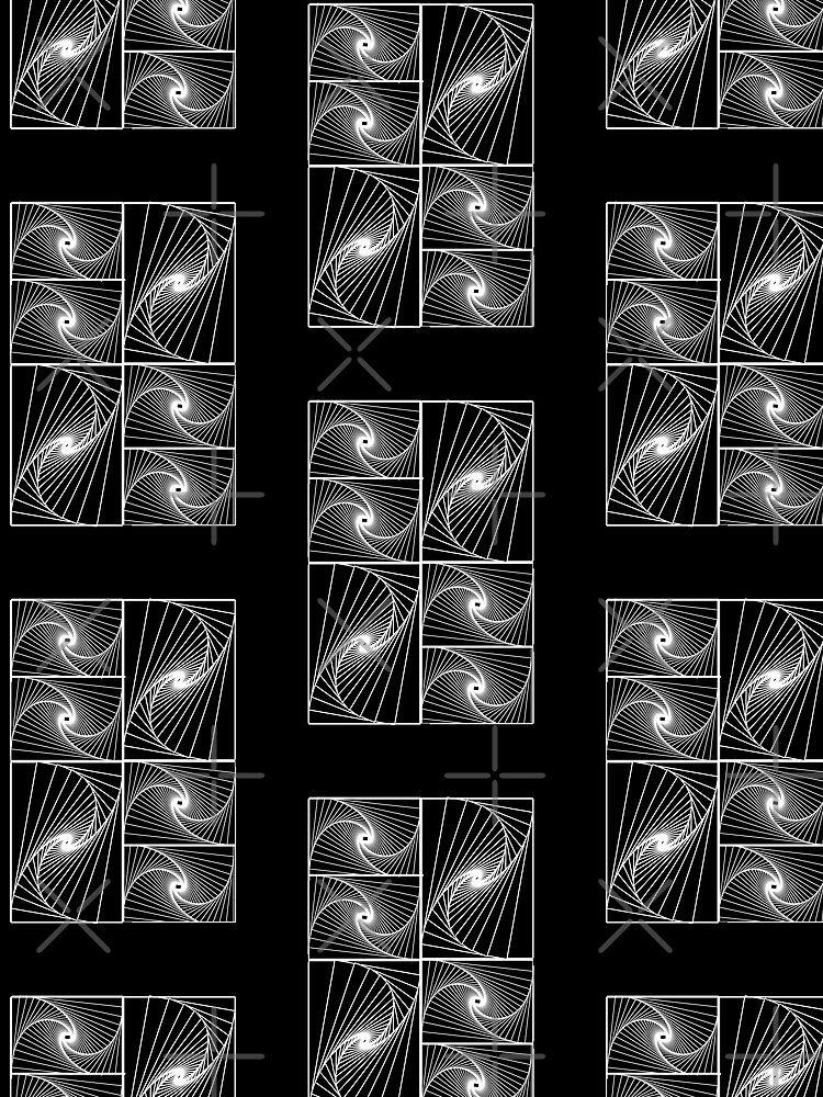 Thumbnail 3 of 3, Scarf, Box Swirl Rectangular Design designed and sold by basitcv.