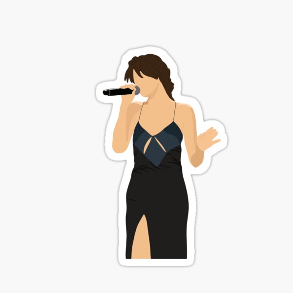 sel gomez singing Sticker