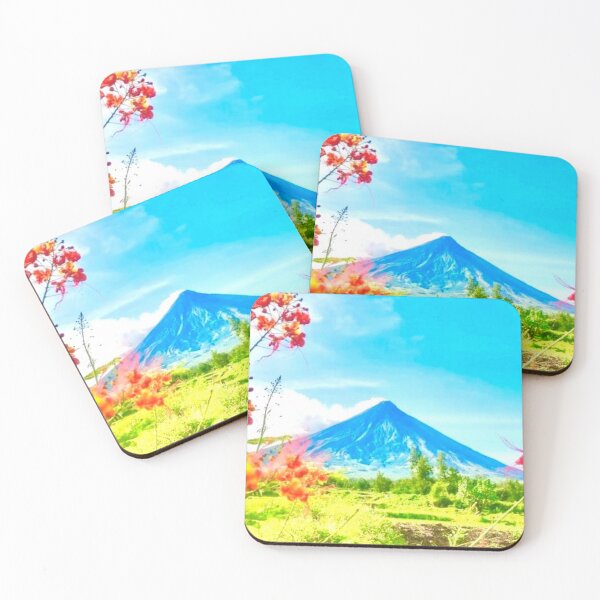 Item preview, Active Volcano and Tropical Flower  designed and sold by Damitparasayo.