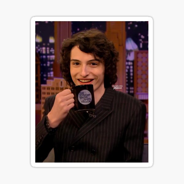 finn wolfhard Pegatina brillante
